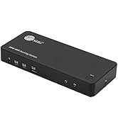 SIIG 2-Port USB-C KVM Docking Station with PD 65W, for 2 monitors 2 computers, MST Technology, 1x...