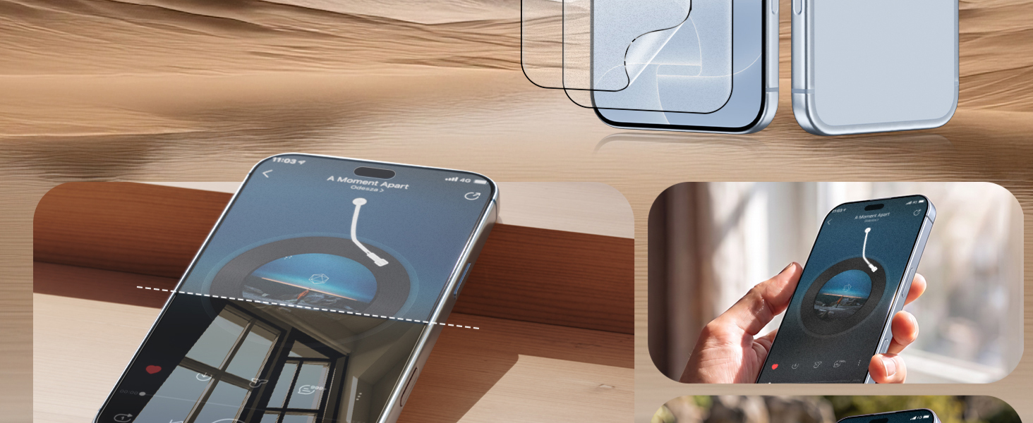 This iPhone 18 pro matte flexible screen protector film offers excellent anti-glare properties