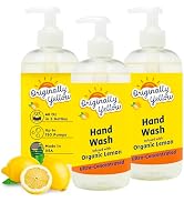 Originally Yellow Plant-Based Hand Soap All Natural Infused with Organic Lemon | Gentle Natural H...