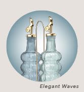 COOK WITH COLOR Glass Olive Oil Bottle Dispenser - 2 Pack- 17oz Oil and Vinegar Cruet - Olive Oil...