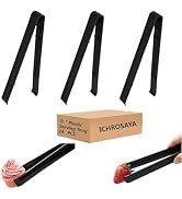 ICHROSAYA Serving Tongs 24 Pack, Plastic Disposable Salad Tongs for Buffets BBQ Party Event Cater...