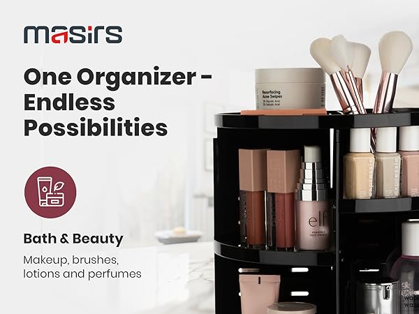 Rotating Makeup Organizer bath beauty
