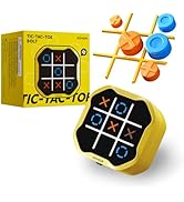 GiiKER Tic Tac Toe Bolt Game, Original 3-in-1 Handheld Games, Portable Travel Games for Car Ride,...
