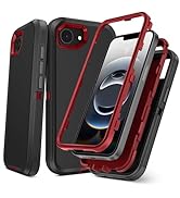 TOPAUX for iPhone 16e Case Heavy Duty Full Body Drop Protection Multi-Layer Impact Resistant Flex...