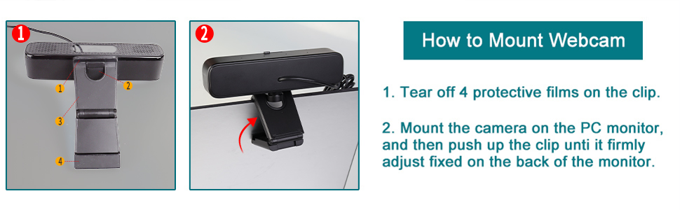 computer camera microphone speakers