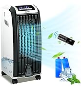 ARLIME Evaporative Air Cooler Portable Tower Fan with Remote Control and Humidifier 28 Inches 7.5...