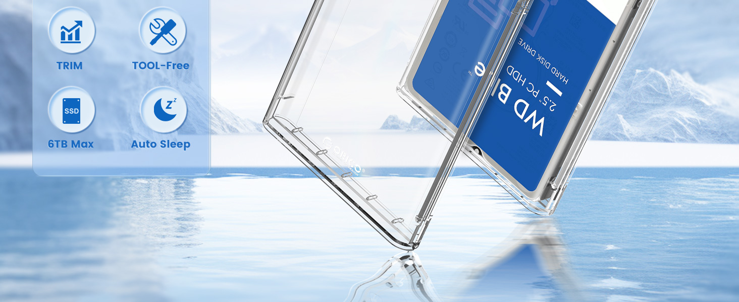 transparent hdd enclosure