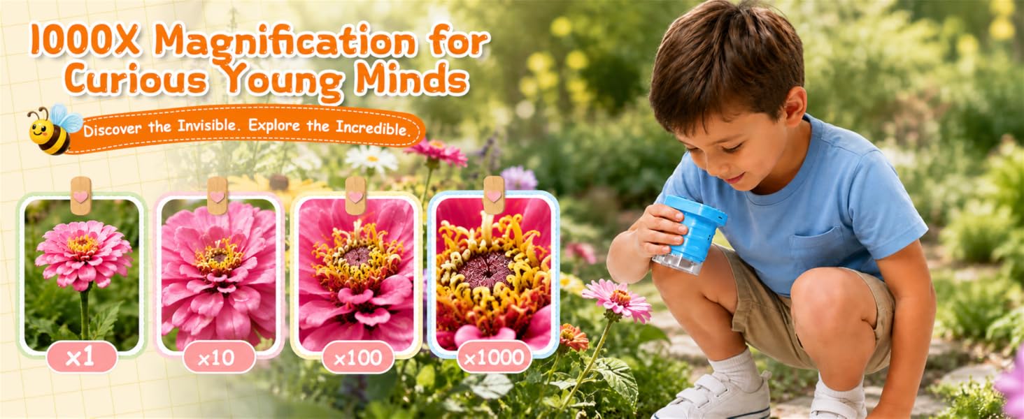 1000X Magnification for Curious Young Minds.