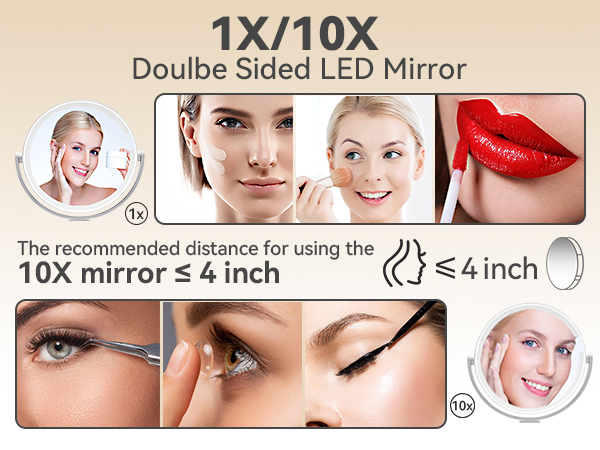 makeup mirror with led lights