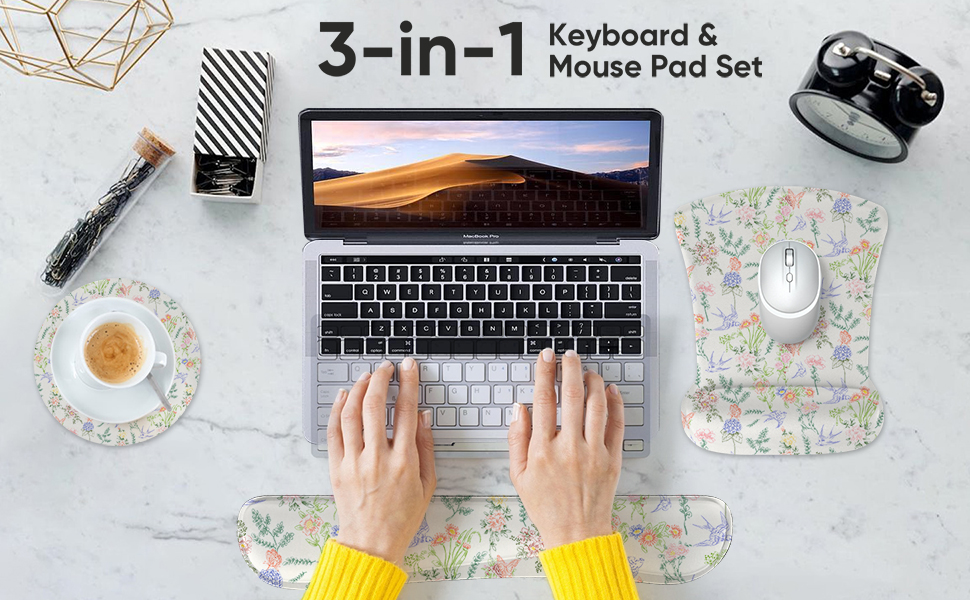 Mouse Pad and Keyboard Wrist Rest