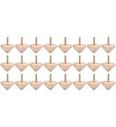 24 Pcs Wooden Spinning Top Rotating Tops Toy Durable Gyro Plaything DIY Hand-Painted Gyro Wooden ...