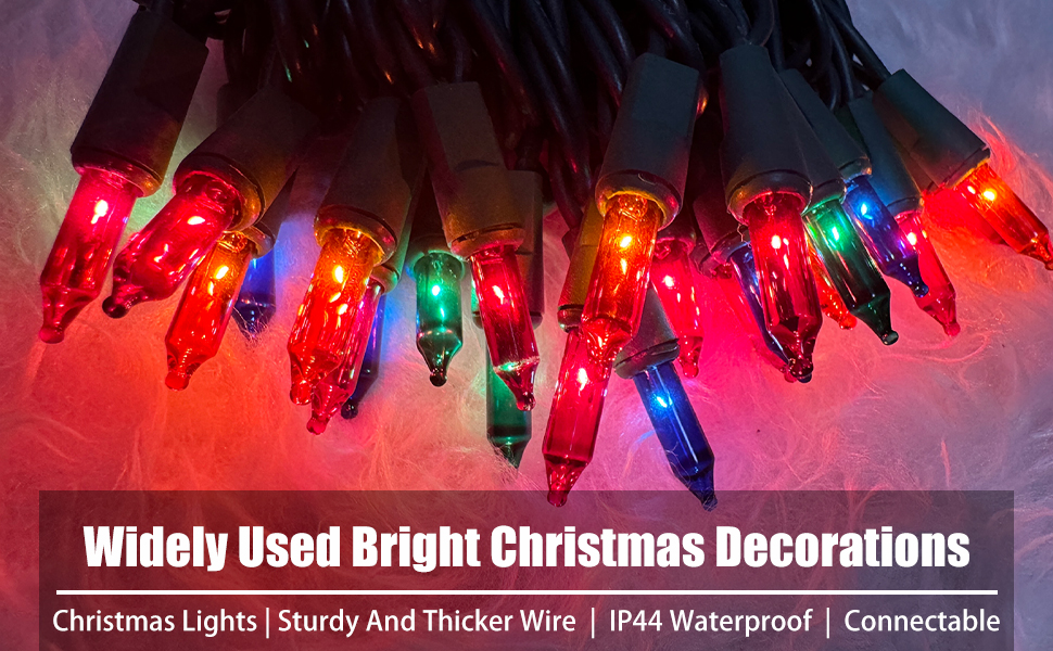 multicolor christmas lights