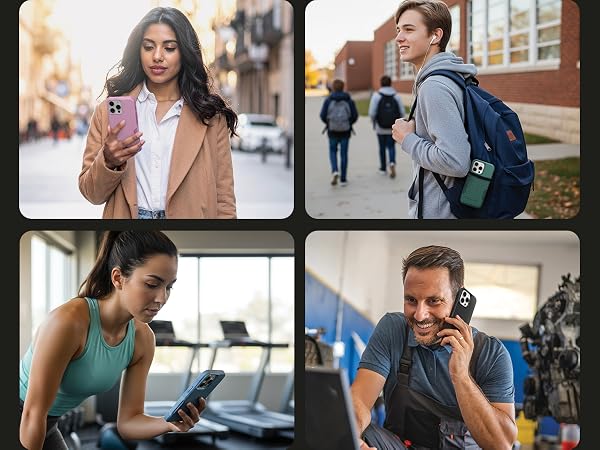 Lifestyle Images of otterbox phone case in use