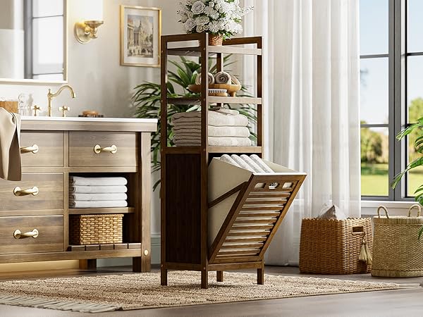 laundry room hamper cabinet 