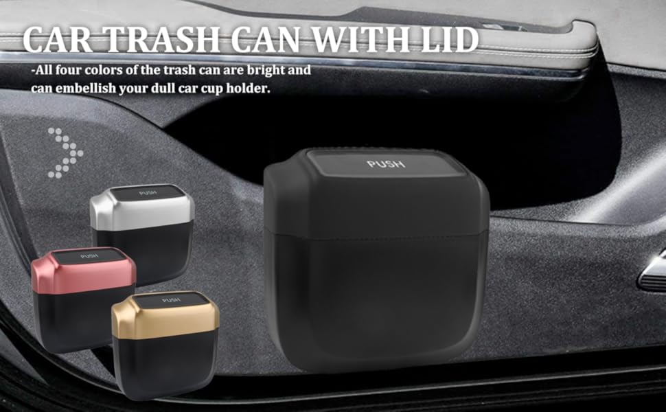 CAR TRASH CAN LET THE CAR SAY GOODBYE TO THE DILEMMA OF GARBAGE NOWHERE TO PUT!