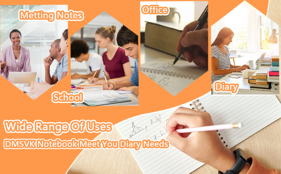 Spiral Notebook 5x7 Small Notebooks Journal for Work Note Taking Journaling