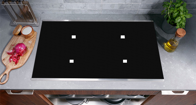 Extra -Large Translucent Induction Cooktop Protector Cover Mat