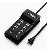 10-Port USB Charger Block - 100W6A4C Multi USB Charging Station for iPhone/iPad/Samsung Galaxy No...
