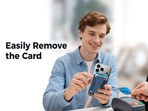 the card Easily remove