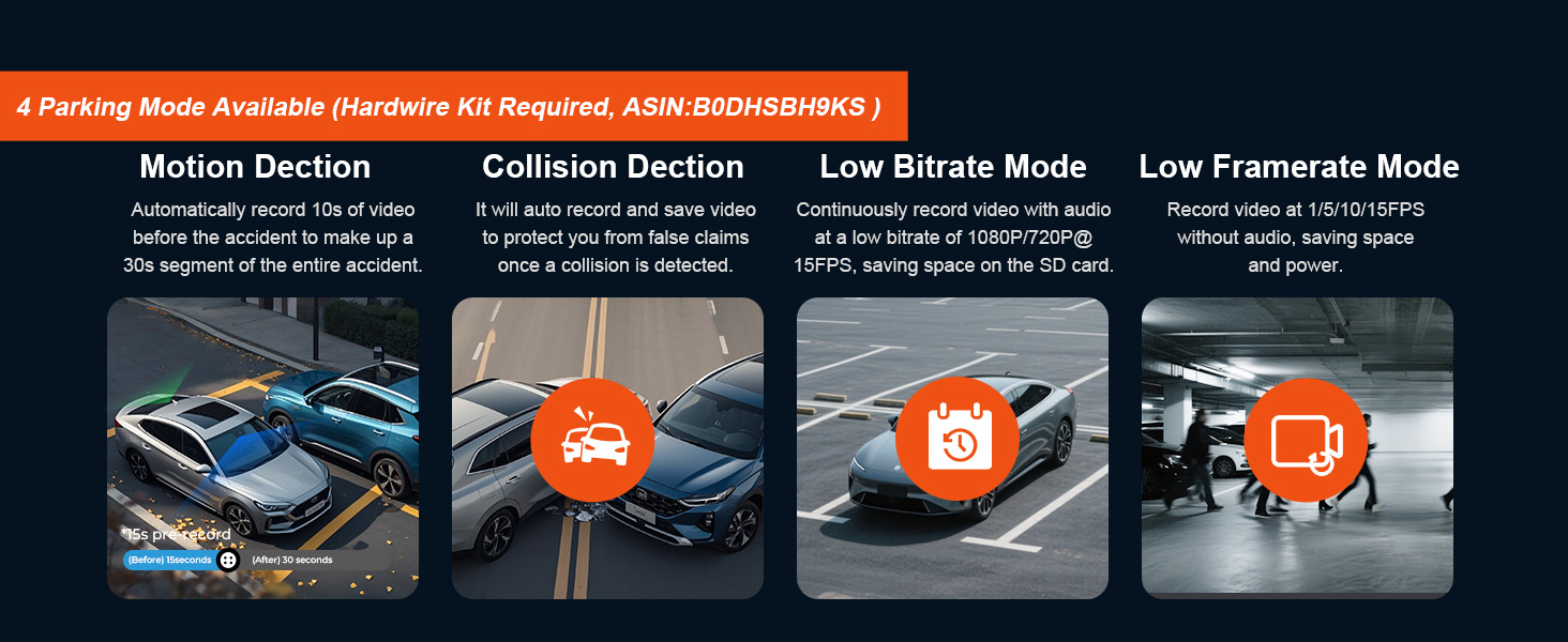 4 Parking Mode Available