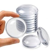 12 Pack Silicone Door Stoppers, 2 Inch Clear Wall Protectors for Door Knobs | Quiet Wall Protecto...