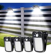 LIFENGSOLER Clip on Solar Lights for Fence, 3 Modes Solar Motion Lights Outdoor Waterproof, 60LED...