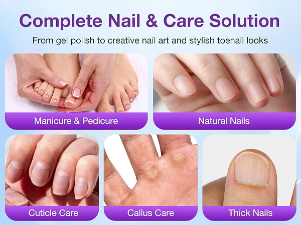 PYRYSA Cordless Nail Drill for Gel Polish Removal Cuticle Care Thick Toenails Callus Natural Nails