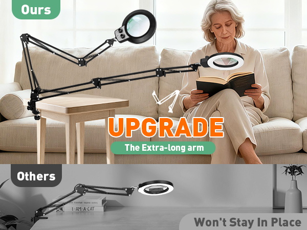 desk lamp with magnifying glass and light magnifier lamp table magnifying glass with light