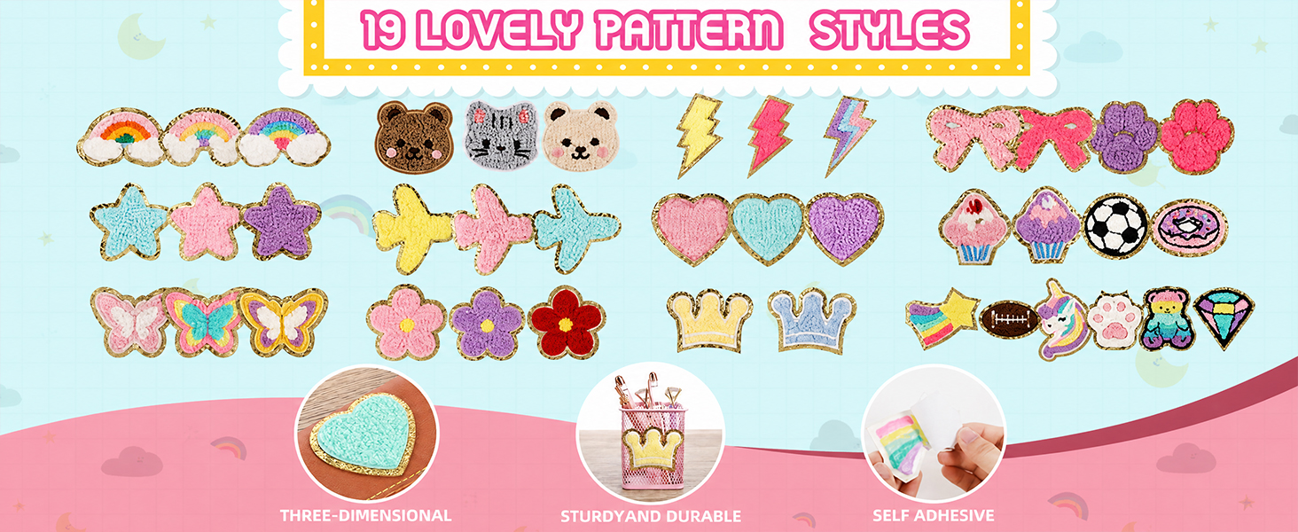 Chenille Embroidered Patches