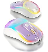 elec Space Cute Wireless Bluetooth Mouse - Rechargeable Silent Mouse with Magnetic Sand Cover, 3 ...