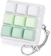 Netholid 9-in-1 Clicky Keyboard Fidget Toy for Adults Gradient Color Keyboard Clicker Keychain St...