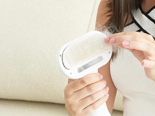 Dog Hair Dryer With Self-Cleaning Slicker Brush Portable Pet Hair Dryer Blower