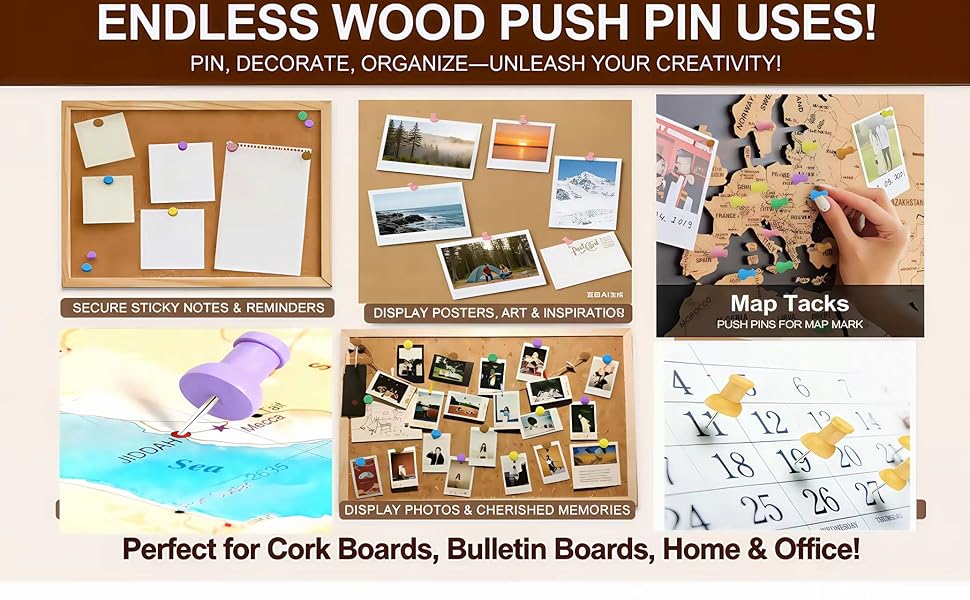 endless wood push pins uses