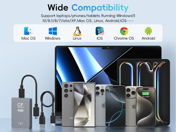 xqd card reader express reader