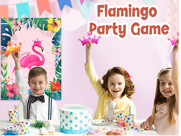 Pin The Crown on The Flamingo