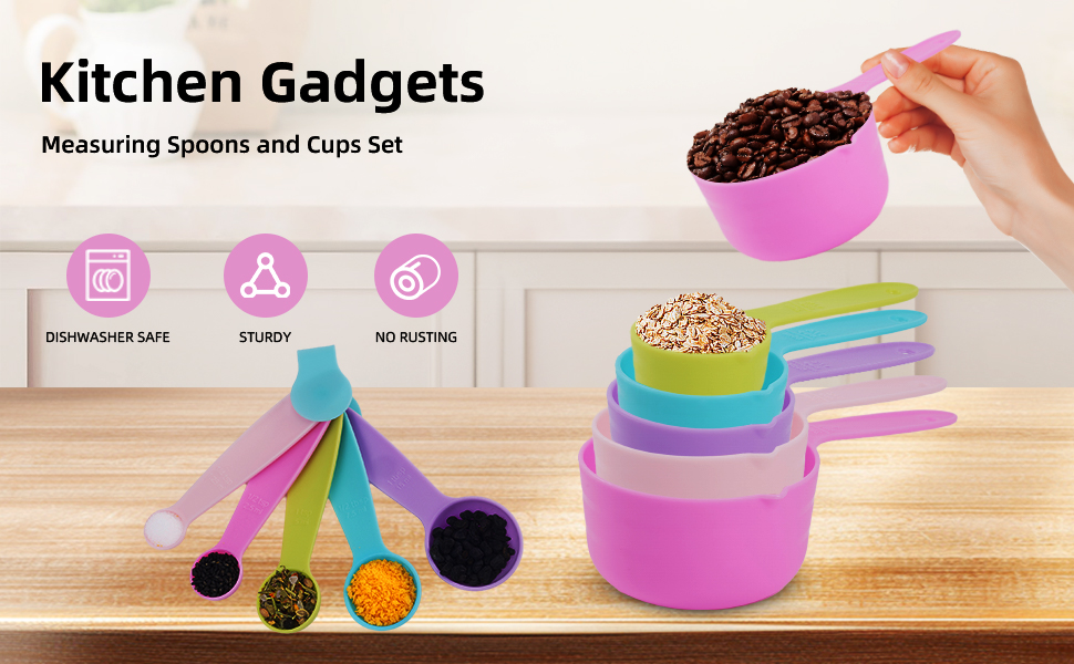 measuring spoons and cups set