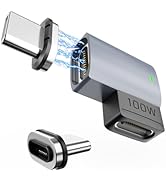 3C'S USB C Magnetic Adapter 1Pcs+2 Male Ports,11Pin Right Angle Type C Magnetic Adapter,Supports ...