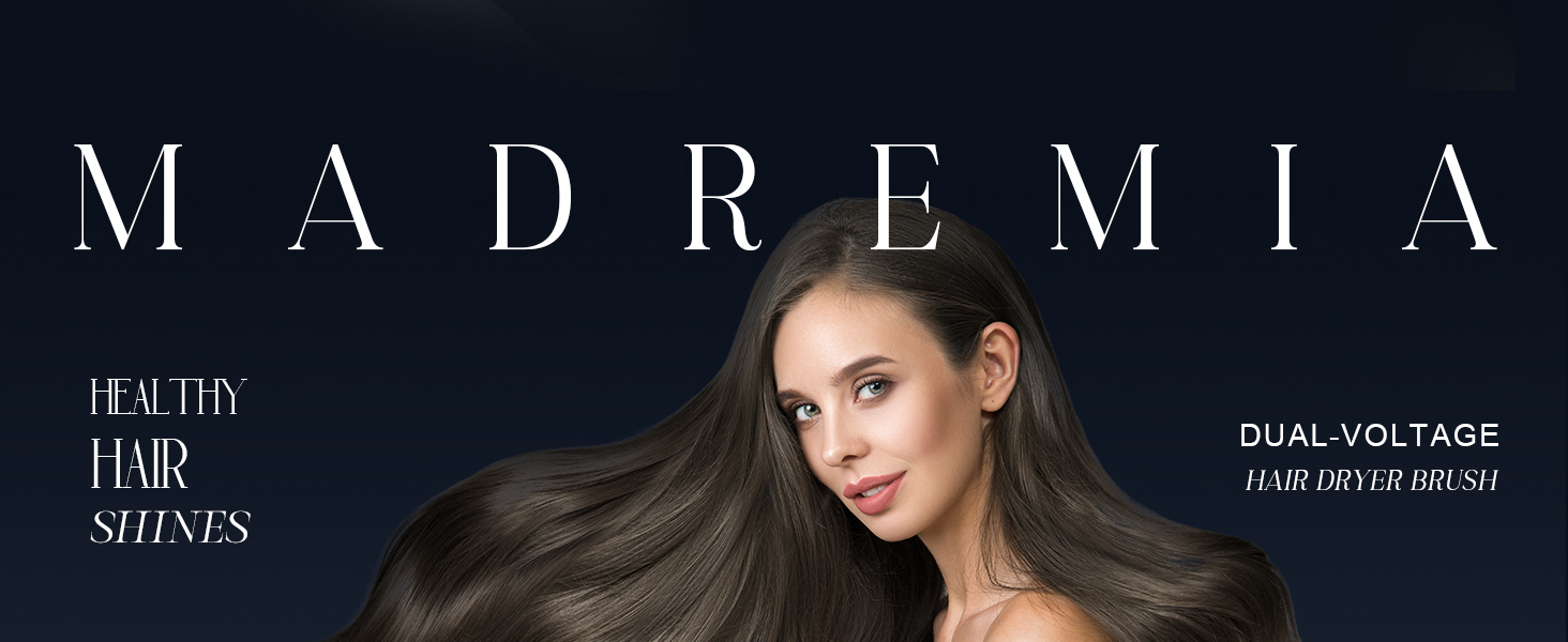 Travel Dual Voltage Hair Dryer Brush