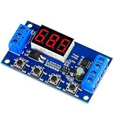 Ransanx 3.3V-15V DC Motor Controller 50W Forward and Reverse Controller Automatic Cycle Timing de...