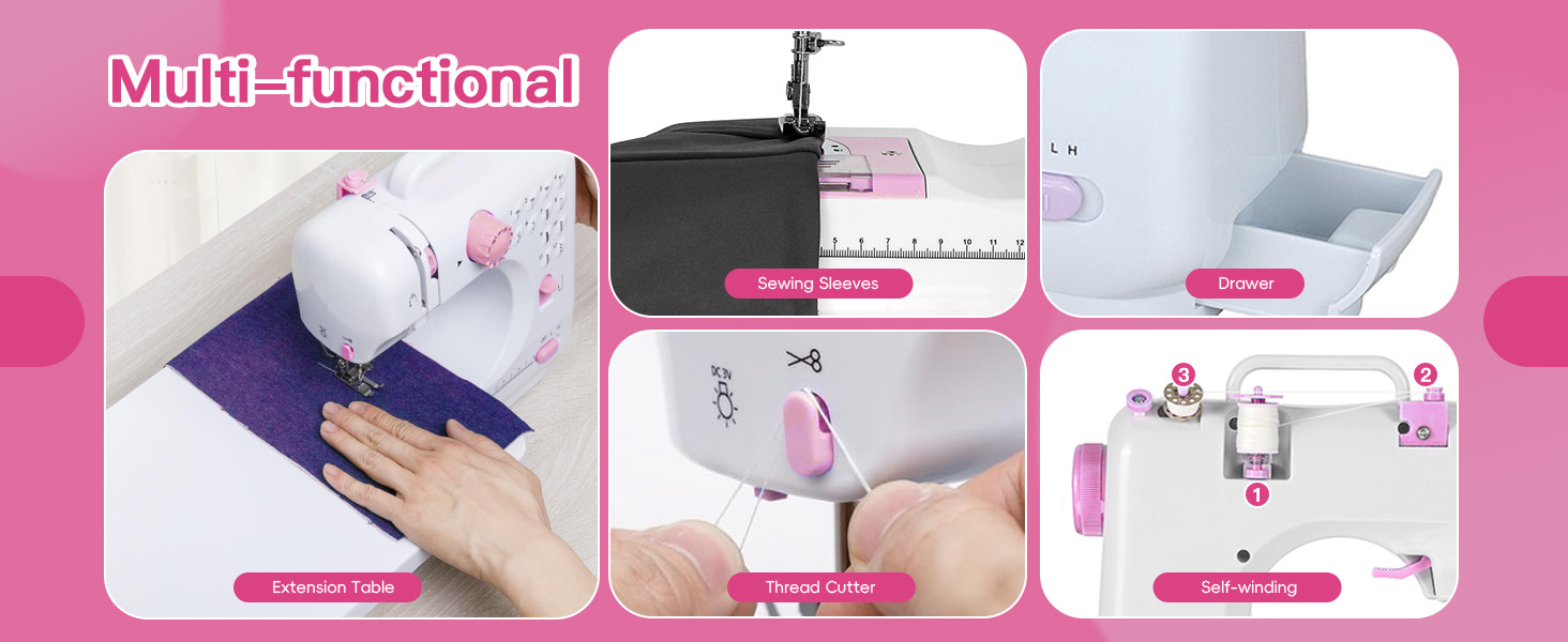 portable mini sewing machine for kids and adults