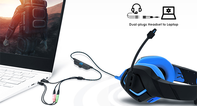 MillSO headphone and mic splitter