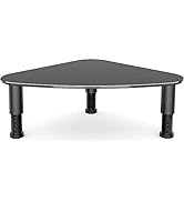 Tempered Glass Computer Monitor Riser/Triangle Save Space Desktop Corner Stand for Computer Monit...