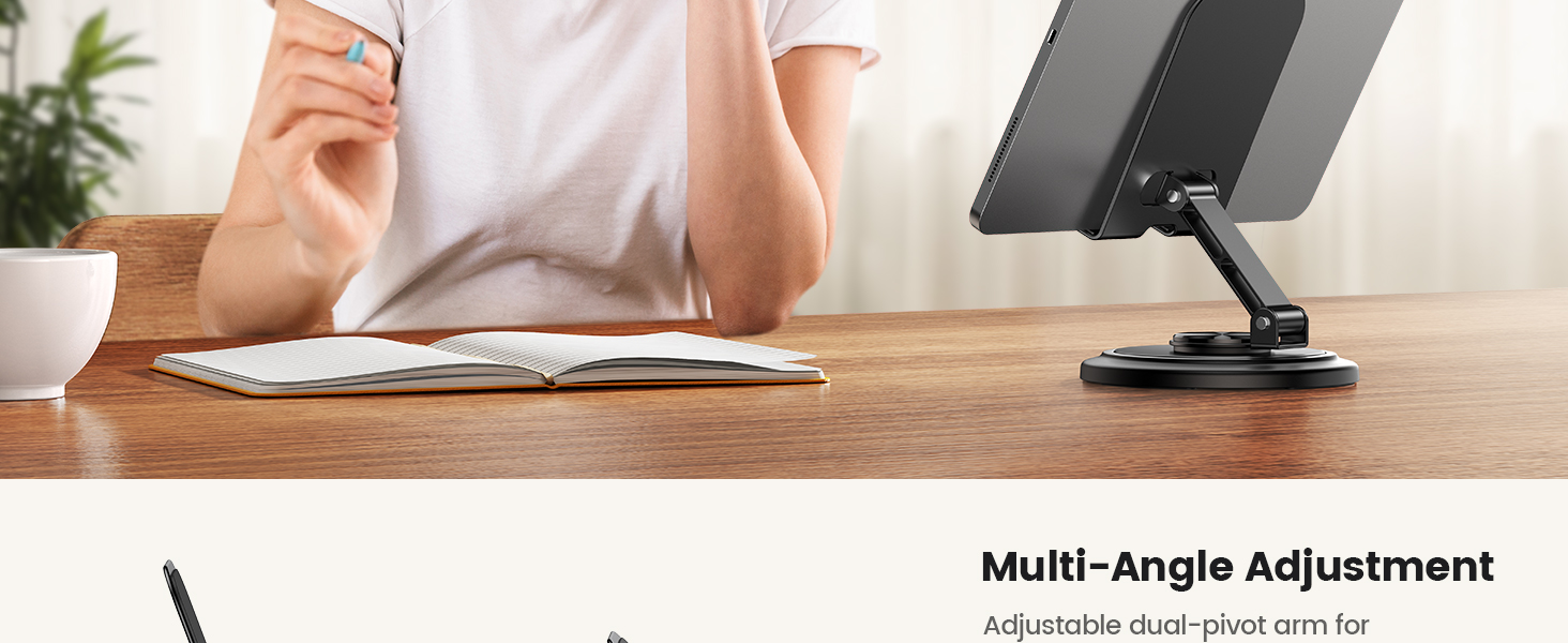 The Lamicall Adjustable Phone Stand is a versatile and stylish accessory for any desk