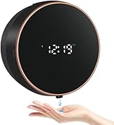 Automatic Soap Dispenser Liquid Bathroom: Wall Mount Rechargeable Touchless Adjustable Auto Smart...