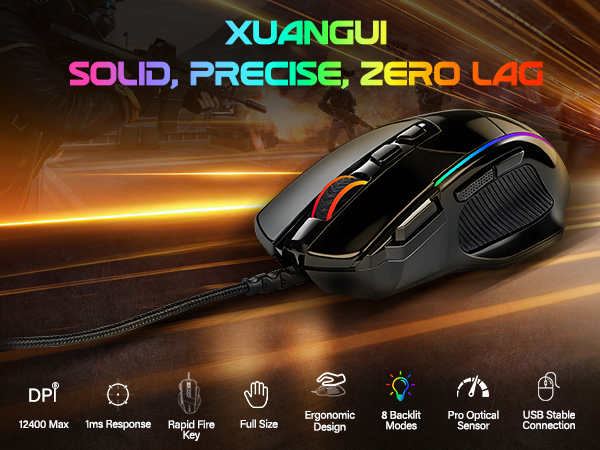 wired gaming mouse