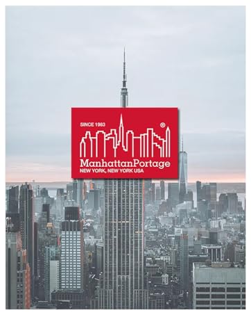 Manhattan Portage Europa Messenger Bag (Medium) Expandable With Laptop Sleeve Water Resistant Luggag...