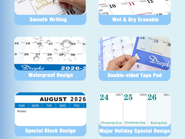 large dry erase calendar for wall