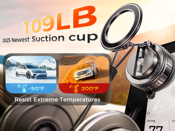 360° Rotation Vacuum Magnetic Phone Holder