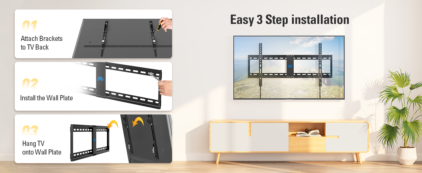 Easy 3 Step installation
