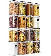 Airtight Food Storage Containers Set of 16, Wildone BPA Free Cereal &amp; Dry Food Storage Containers...